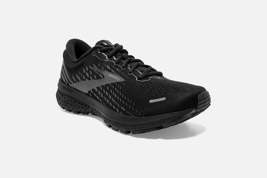 Brooks Ghost 13 Road Running Shoes Mens - Black - ZIXHY-6983